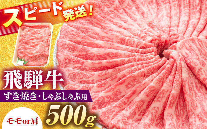 飛騨牛 すき焼き しゃぶしゃぶ 両用 500g 瑞浪市 /  冷凍 モモ 肩 赤身 あっさり 和牛 ギフト [AZDB005] 500g