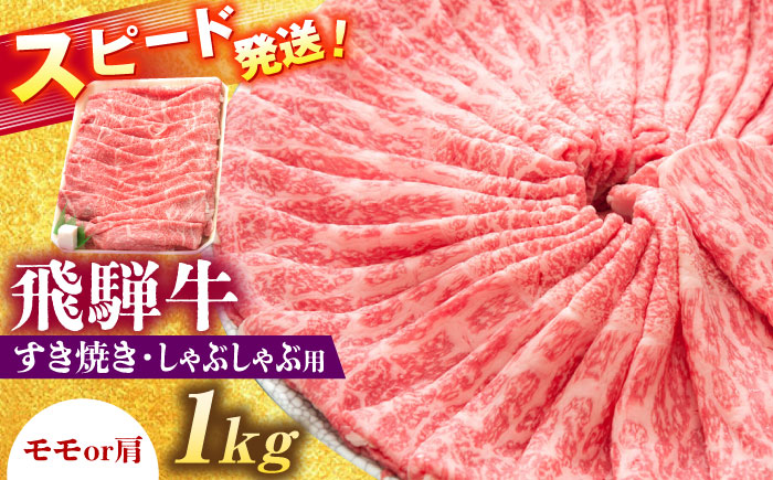 飛騨牛 すき焼き しゃぶしゃぶ 両用 1kg 瑞浪市 /  冷凍 モモ 肩 赤身 あっさり 和牛 ギフト [AZDB006] 1kg