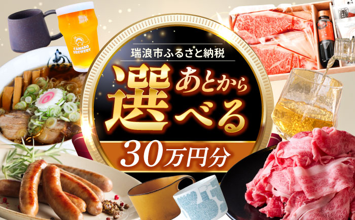 【あとから選べる】 岐阜県瑞浪市ふるさとギフト 30万円分 飛騨牛 瑞浪ボーノポーク ソーセージ 化石 美濃焼 あとから ギフト [AZDD012] 30万円分