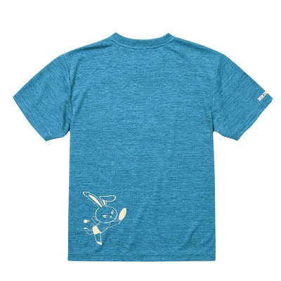 JTTA公認　卓球ユニフォーム【男女兼用(ドライ):Sサイズ】うさぎ　ブルー