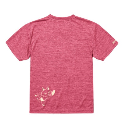 JTTA公認　卓球ユニフォーム【男女兼用(ドライ):150サイズ】ねこ　ピンク