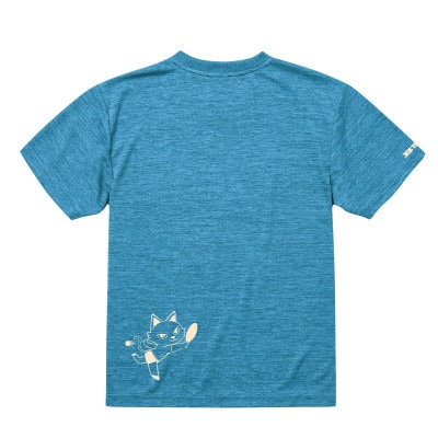 JTTA公認　卓球ユニフォーム【男女兼用(ドライ):150サイズ】ねこ　ブルー