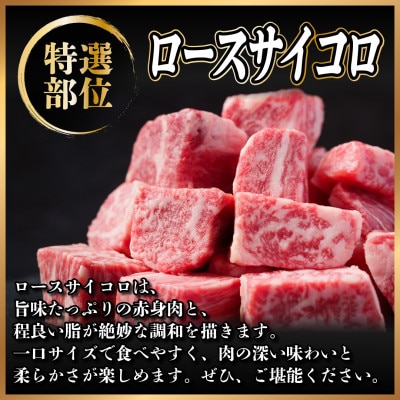 飛騨牛　ロースサイコロステーキ　約800g【配送不可地域：離島】