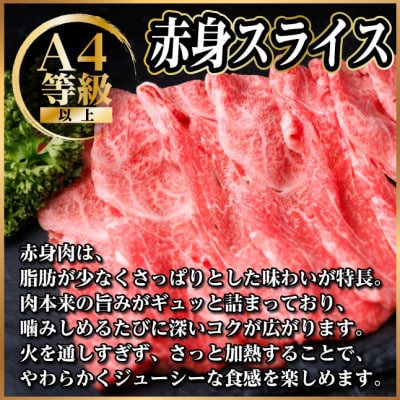 飛騨牛 厳選赤身スライス　300g(すき焼き・しゃぶしゃぶ用)　黒毛和牛　A4～A5等級【配送不可地域：離島】