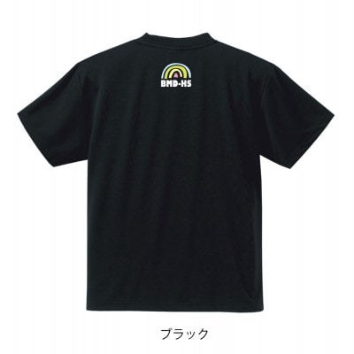 JTTA公認　卓球ユニフォーム【男女兼用(ドライ):160サイズ】ネバーバックダウンB　ブラック