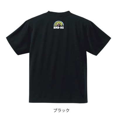 JTTA公認　卓球ユニフォーム【男女兼用(ドライ):Sサイズ】ネバーバックダウンB　ブラック