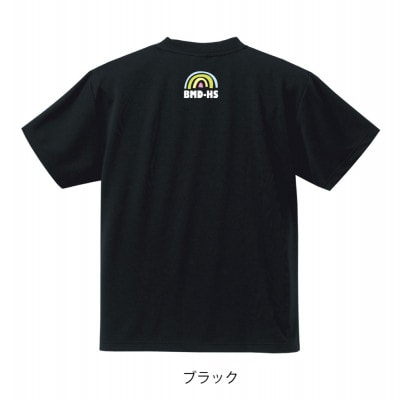 JTTA公認　卓球ユニフォーム【男女兼用(ドライ):XLサイズ】ネバーバックダウンB　ブラック