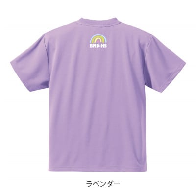 JTTA公認　卓球ユニフォーム【男女兼用(ドライ):Sサイズ】ネバーバックダウンB　ラベンダー