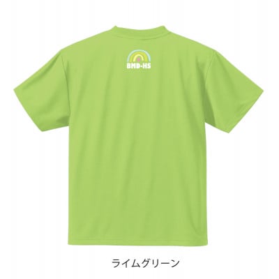 JTTA公認　卓球ユニフォーム【男女兼用(ドライ):140サイズ】ネバーバックダウンB　ライム