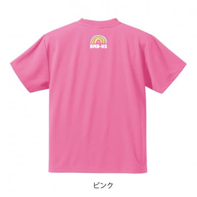 JTTA公認　卓球ユニフォーム【男女兼用(ドライ):Sサイズ】ネバーバックダウンB　ピンク