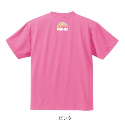 JTTA公認　卓球ユニフォーム【男女兼用(ドライ):Mサイズ】ネバーバックダウンB　ピンク