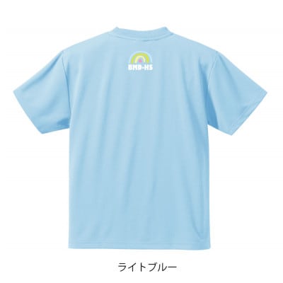 JTTA公認　卓球ユニフォーム【男女兼用(ドライ):Sサイズ】ネバーバックダウンB　ライトブルー