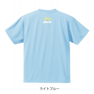 JTTA公認　卓球ユニフォーム【男女兼用(ドライ):XLサイズ】ネバーバックダウンB　ライトブルー