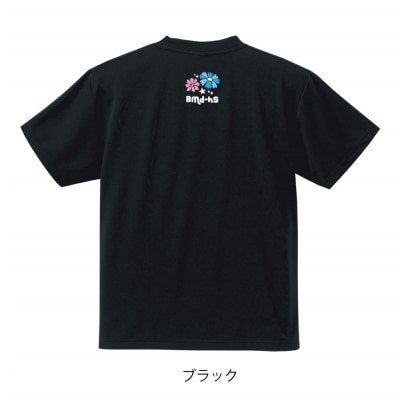 JTTA公認　卓球ユニフォーム【男女兼用(ドライ):Mサイズ】ネバーバックダウンA　ブラック