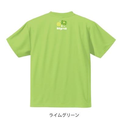 JTTA公認　卓球ユニフォーム【男女兼用(ドライ):Mサイズ】ネバーバックダウンA　ライム