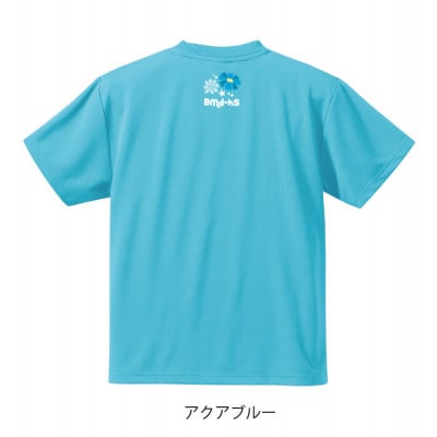 JTTA公認　卓球ユニフォーム【男女兼用(ドライ):Mサイズ】ネバーバックダウンA　アクアブルー