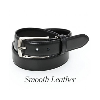 ビジネスベルト(スムースレザー×1本、シュリンクレザー×1本)　2種セット