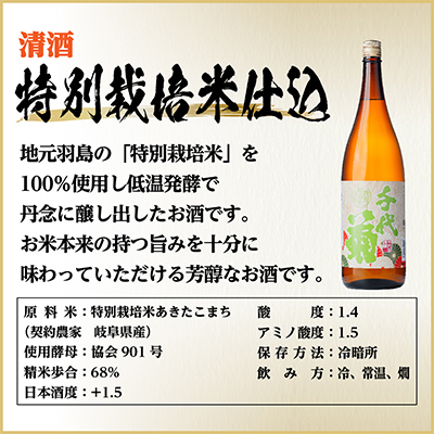 特別栽培米仕込　1800ml×1本