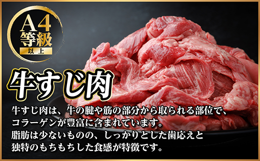 飛騨牛 牛すじ肉 約500g 訳あり【冷蔵便】A4～A5等級【配送不可地域：離島】