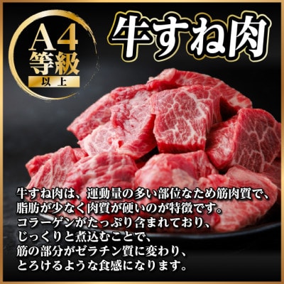 飛騨牛 牛すね肉(スネ肉) 角切り 約1kg(約500g×2) 訳あり A4～A5等級【配送不可地域：離島】