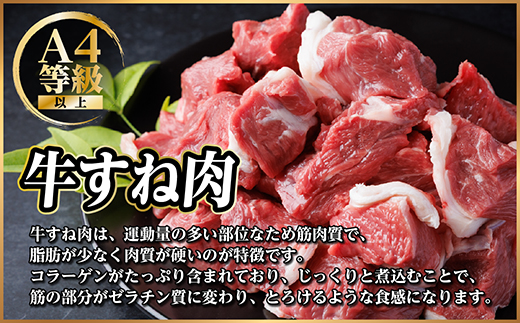 飛騨牛 厳選牛すね肉(スネ肉) 角切り 3kg(500g×6) 訳あり【配送不可地域：離島】