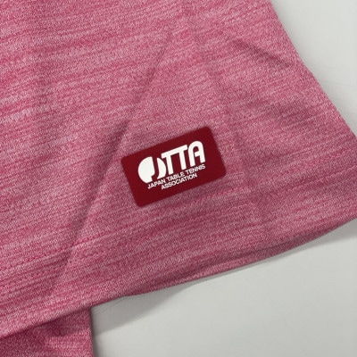 JTTA公認　卓球ユニフォーム【男女兼用(ドライ):150サイズ】ねこ　ピンク