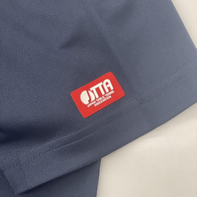 JTTA公認　卓球ユニフォーム【男女兼用(ドライ):Mサイズ】プレイヤー　補　ネイビー