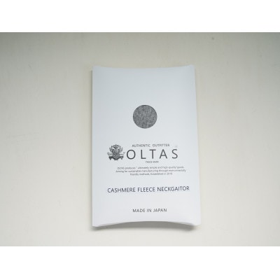 OLTAS カシミヤ100%ネックウォーマー　ライトグレー