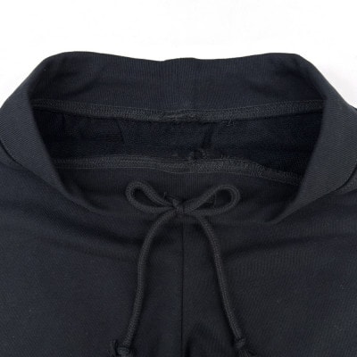 JTTA公認　卓球ユニフォーム【男女兼用:Lサイズ】スウェットゲームハーフパンツ　ブラック