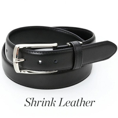 ビジネスベルト(スムースレザー×1本、シュリンクレザー×1本)　2種セット