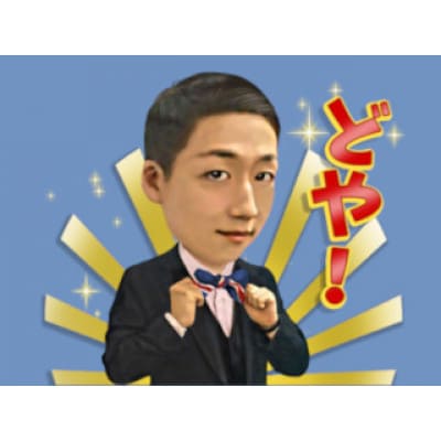 オリジナルLINEスタンプ・リアルタッチ(油絵風)　8個作成