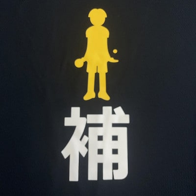 JTTA公認　卓球ユニフォーム【男女兼用(ドライ):Lサイズ】プレイヤー　補　ブラック