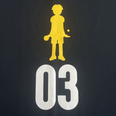 JTTA公認　卓球ユニフォーム【男女兼用(ドライ):Lサイズ】プレイヤー　03　ブラック