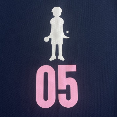 JTTA公認　卓球ユニフォーム【男女兼用(ドライ):Sサイズ】プレイヤー　05　ネイビー