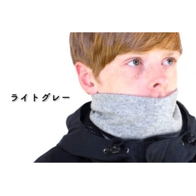 OLTAS カシミヤ100%ネックウォーマー　ライトグレー