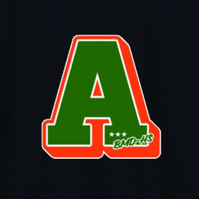 JTTA公認　卓球ユニフォーム【男女兼用(ドライ):Mサイズ】アルファベット　A　ブラック