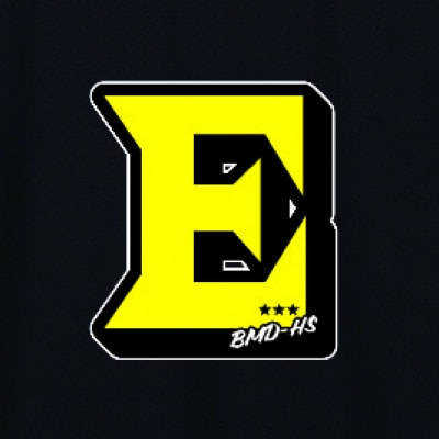 JTTA公認　卓球ユニフォーム【男女兼用(ドライ):Sサイズ】アルファベット　E　ブラック