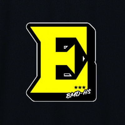 JTTA公認　卓球ユニフォーム【男女兼用(ドライ):Lサイズ】アルファベット　E　ブラック