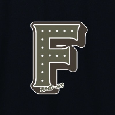 JTTA公認　卓球ユニフォーム【男女兼用(ドライ):Mサイズ】アルファベット　F　ブラック