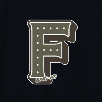 JTTA公認　卓球ユニフォーム【男女兼用(ドライ):Lサイズ】アルファベット　F　ブラック