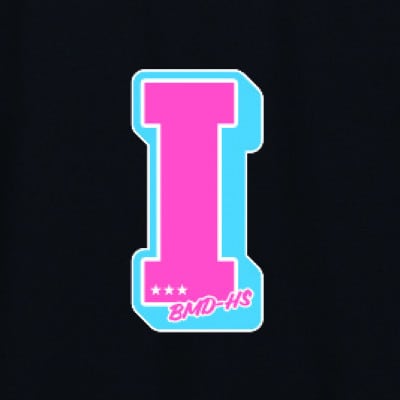 JTTA公認　卓球ユニフォーム【男女兼用(ドライ):Sサイズ】アルファベット　I　ブラック