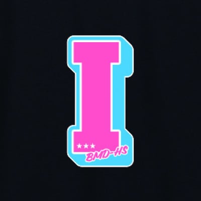 JTTA公認　卓球ユニフォーム【男女兼用(ドライ):Mサイズ】アルファベット　I　ブラック