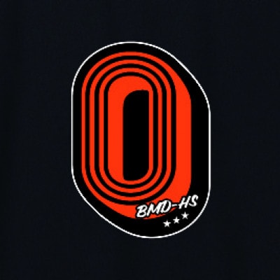 JTTA公認　卓球ユニフォーム【男女兼用(ドライ):Lサイズ】アルファベット　O　ブラック