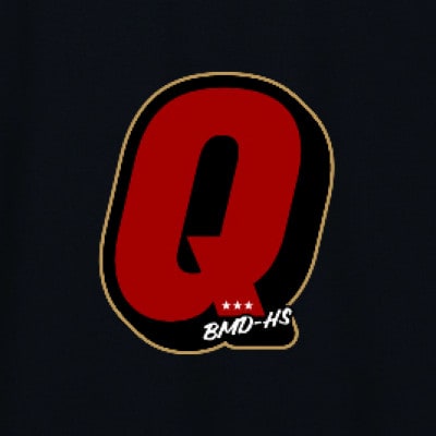 JTTA公認　卓球ユニフォーム【男女兼用(ドライ):Sサイズ】アルファベット　Q　ブラック