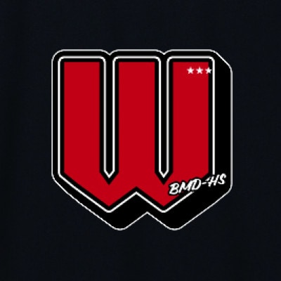 JTTA公認　卓球ユニフォーム【男女兼用(ドライ):Sサイズ】アルファベット　W　ブラック