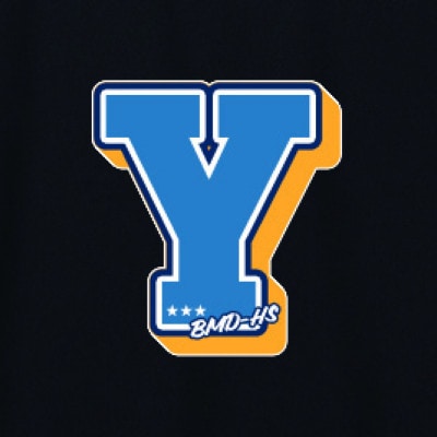 JTTA公認　卓球ユニフォーム【男女兼用(ドライ):Sサイズ】アルファベット　Y　ブラック