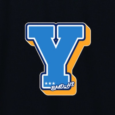 JTTA公認　卓球ユニフォーム【男女兼用(ドライ):Mサイズ】アルファベット　Y　ブラック