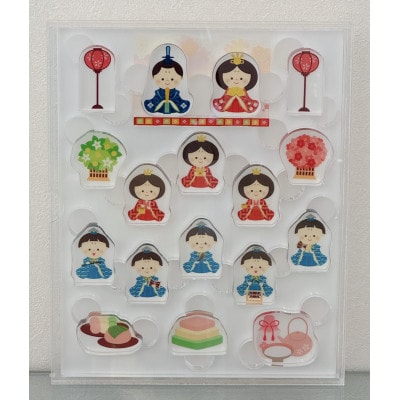 季節のアクリル積み木　収納ケース付～3月～