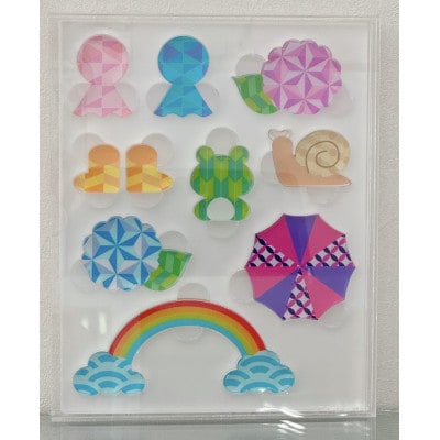 季節のアクリル積み木　収納ケース付～6月～