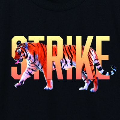 JTTA公認　卓球ユニフォーム【男女兼用(ドライ):XXLサイズ】タイガー　ブラック